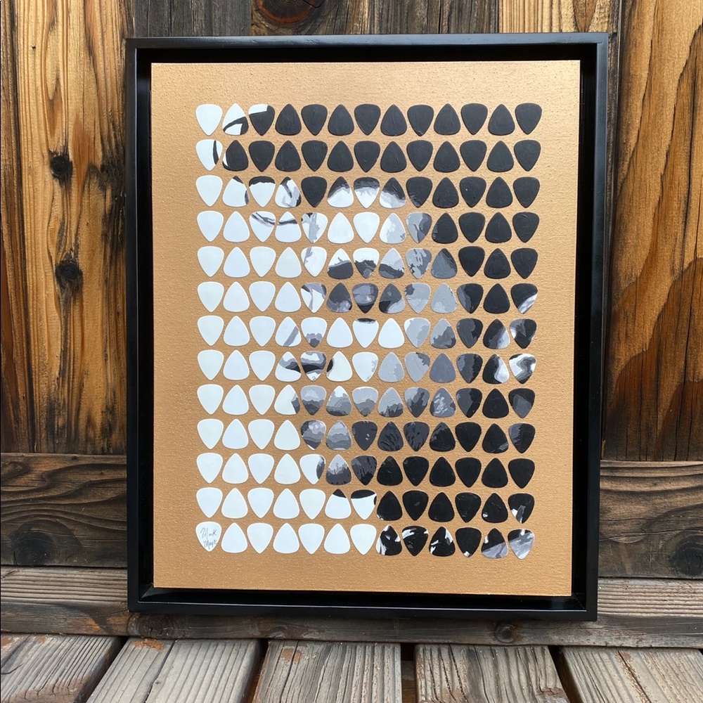 Original Prince Guitar Pick Painting